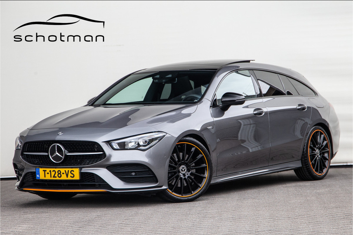 Mercedes-Benz CLA-Klasse Shooting Brake 200 AMG Premium Orange Art Edition, Pano, Widescreen, Distronic 2020 Mercedes-Benz CLA-Klasse Shooting Brake 200 AMG Premium Orange Art Edition, Pano, Widescreen, Distronic 2020
