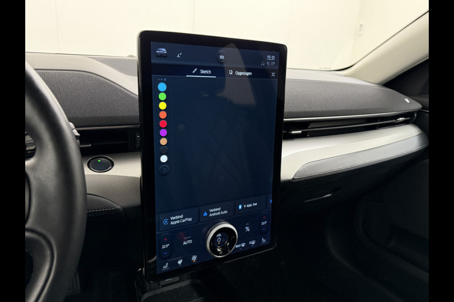 Ford Mustang Mach-E Extended RWD 98kWh 301PK SOH 95.5% Leer Long Range Adaptive Cruise Stop&Go Apple Carplay Android Auto 360°Camera Active B Stoel+Stuurverwarming Ecc Elektr.Achterklep Driver Alert Warning Keyless Origineel Nederlandse Auto €56.476- nieuw, Batterijgarantie 8 jaar of 160.000km vanaf nieuw