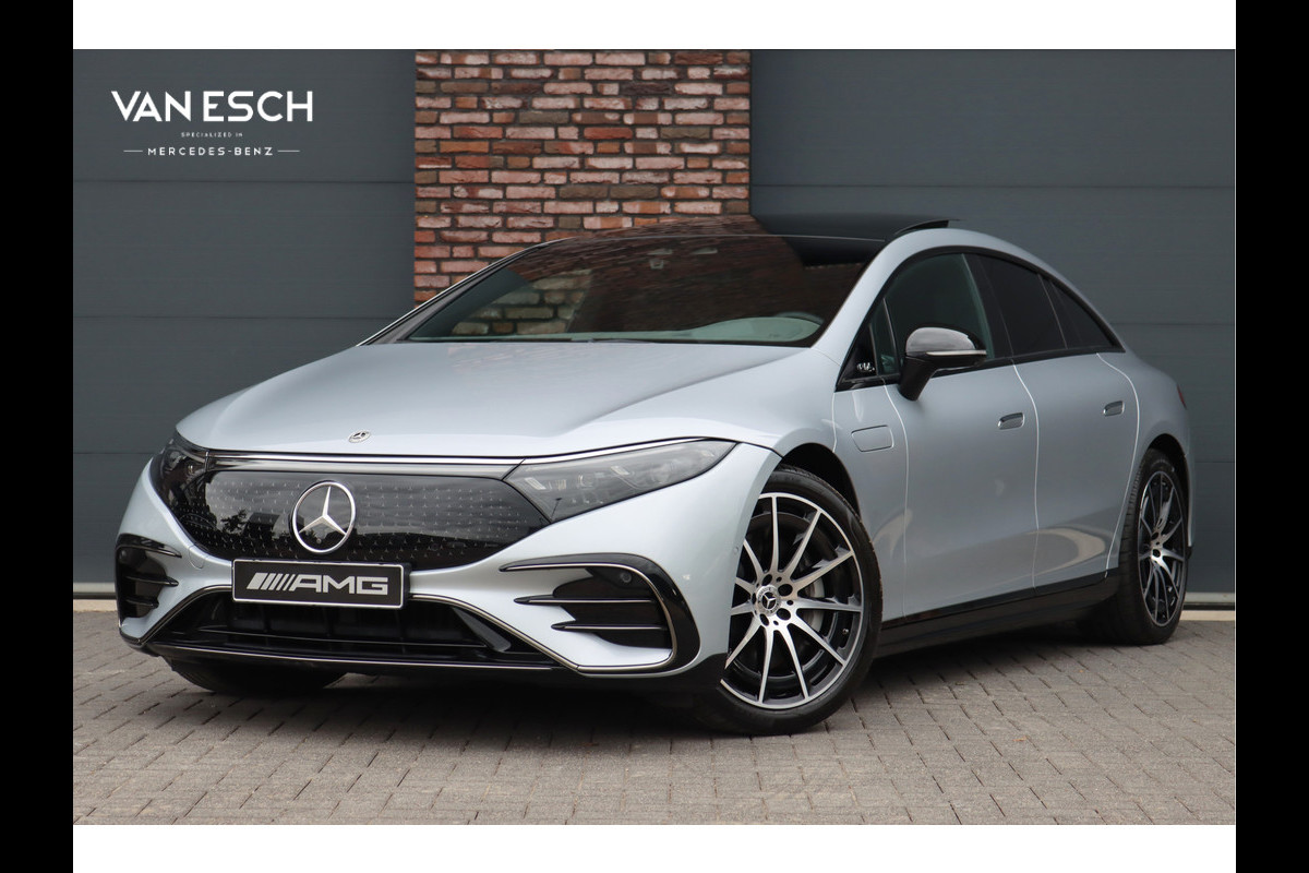 Mercedes-Benz EQS 450 4MATIC AMG Line 118 kWh | Hyperscreen | Airmatic | Achterasbesturing | Distronic+ | Stoelventilatie V+A | Burmester | Massage | Verwarmd Stuurwiel | HUD | Digital Light | Mercedes-Benz EQS 450 4MATIC AMG Line 118 kWh | Hyperscreen | Airmatic | Achterasbesturing | Distronic+ | Stoelventilatie V+A | Burmester | Massage | Verwarmd Stuurwiel | HUD | Digital Light |