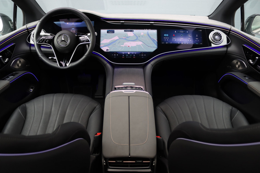 Mercedes-Benz EQS 450 4MATIC AMG Line 118 kWh | Hyperscreen | Airmatic | Achterasbesturing | Distronic+ | Stoelventilatie V+A | Burmester | Massage | Verwarmd Stuurwiel | HUD | Digital Light |