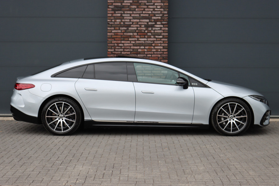 Mercedes-Benz EQS 450 4MATIC AMG Line 118 kWh | Hyperscreen | Airmatic | Achterasbesturing | Distronic+ | Stoelventilatie V+A | Burmester | Massage | Verwarmd Stuurwiel | HUD | Digital Light |