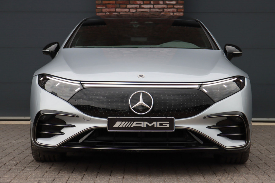 Mercedes-Benz EQS 450 4MATIC AMG Line 118 kWh | Hyperscreen | Airmatic | Achterasbesturing | Distronic+ | Stoelventilatie V+A | Burmester | Massage | Verwarmd Stuurwiel | HUD | Digital Light |