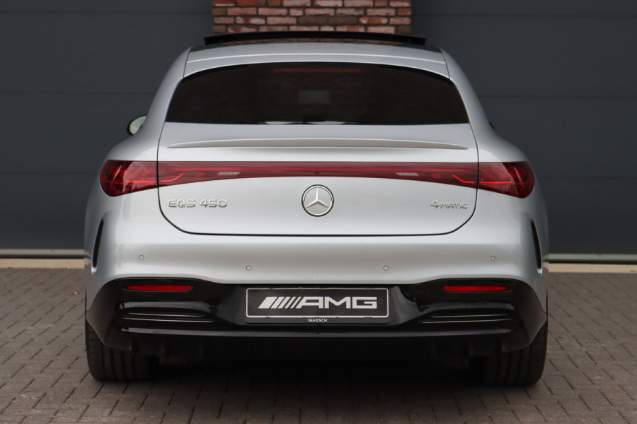 Mercedes-Benz EQS 450 4MATIC AMG Line 118 kWh | Hyperscreen | Airmatic | Achterasbesturing | Distronic+ | Stoelventilatie V+A | Burmester | Massage | Verwarmd Stuurwiel | HUD | Digital Light |
