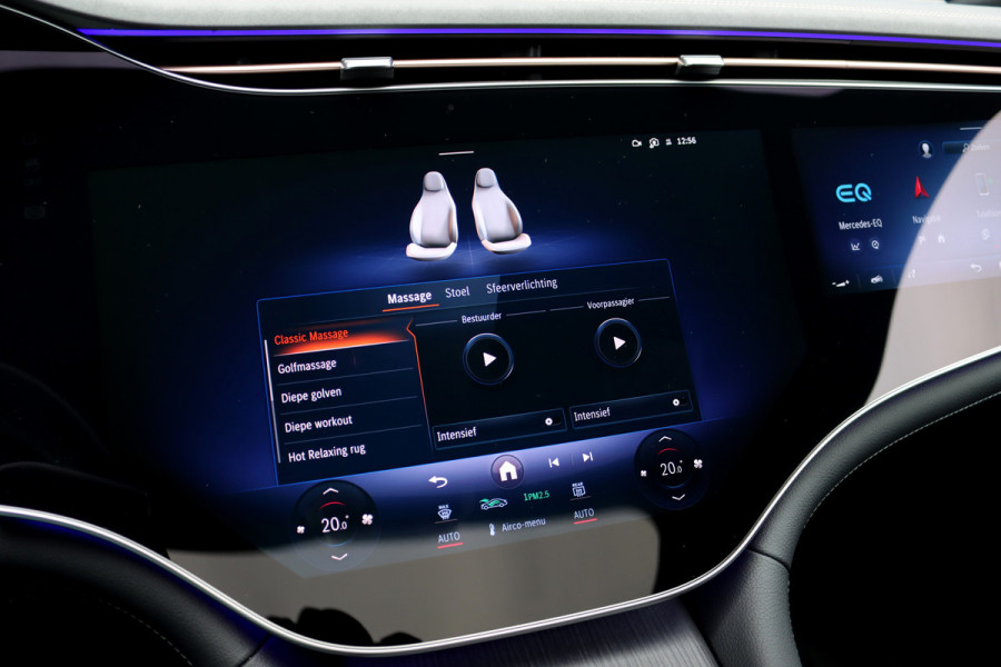Mercedes-Benz EQS 450 4MATIC AMG Line 118 kWh | Hyperscreen | Airmatic | Achterasbesturing | Distronic+ | Stoelventilatie V+A | Burmester | Massage | Verwarmd Stuurwiel | HUD | Digital Light |
