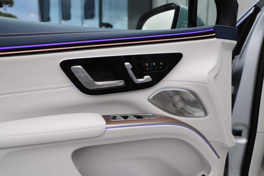 Mercedes-Benz EQS SUV 450+ AMG 108 kWh | 360PK | Massage | Achterasbesturing | Head-up | Luchtvering | Sfeerverlichting | Burmester | Leder exclusief Mercedes-Benz EQS SUV 450+ AMG 108 kWh | 360PK | Massage | Achterasbesturing | Head-up | Luchtvering | Sfeerverlichting | Burmester | Leder exclusief