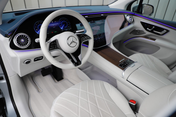 Mercedes-Benz EQS SUV 450+ AMG 108 kWh | 360PK | Massage | Achterasbesturing | Head-up | Luchtvering | Sfeerverlichting | Burmester | Leder exclusief Mercedes-Benz EQS SUV 450+ AMG 108 kWh | 360PK | Massage | Achterasbesturing | Head-up | Luchtvering | Sfeerverlichting | Burmester | Leder exclusief