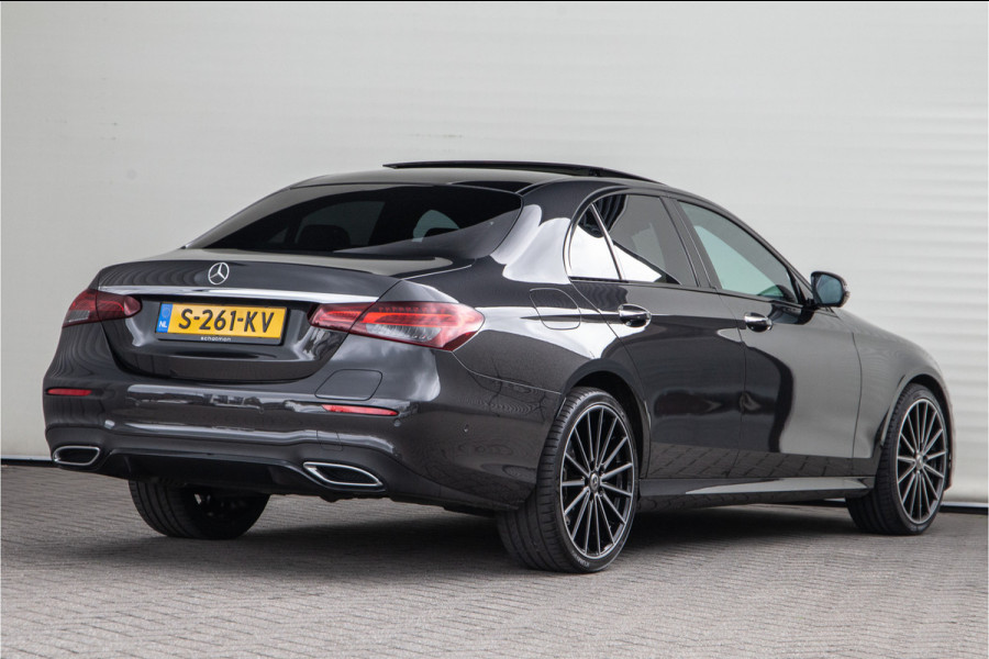 Mercedes-Benz E-Klasse 300 e AMG Premium Plus, Nightpakket, Pano, Leder, Burmester, Widescreen, Memory, 2023 Mercedes-Benz E-Klasse 300 e AMG Premium Plus, Nightpakket, Pano, Leder, Burmester, Widescreen, Memory, 2023