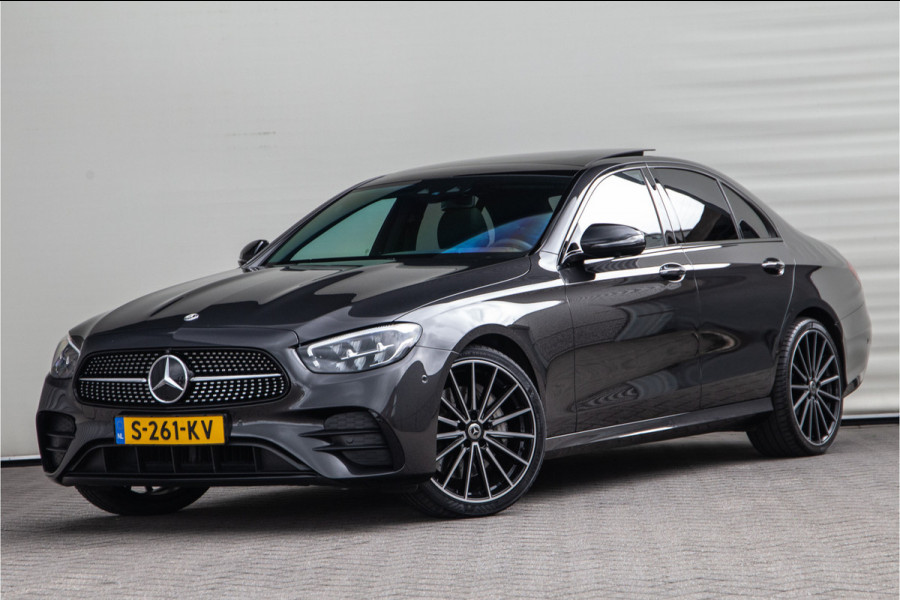 Mercedes-Benz E-Klasse 300 e AMG Premium Plus, Nightpakket, Pano, Leder, Burmester, Widescreen, Memory, 2023 Mercedes-Benz E-Klasse 300 e AMG Premium Plus, Nightpakket, Pano, Leder, Burmester, Widescreen, Memory, 2023