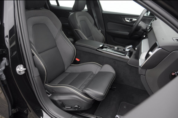 Volvo V60 T6 350PK Automaat AWD Plus Dark / Adaptive cruise control / Elektrische stoelen / Harman Kardon audio / Trekhaak / Pilot assist / BLIS / Stoel en stuur verwarming / Elektrische achterklep / Parkeersensoren met 360 camera / Google infotainment