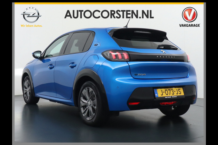 Peugeot e-208 EV Allure 50kWh Pano-dak Adaptieve Cruise Control 360°Camera Navi Ecc Stoelverwarming Apple Carplay Android Auto DAB+ Lane Assist Keyless Led Pdc 1e Eigenaar 100% Dealeronderhouden Origineel Nederlandse Auto