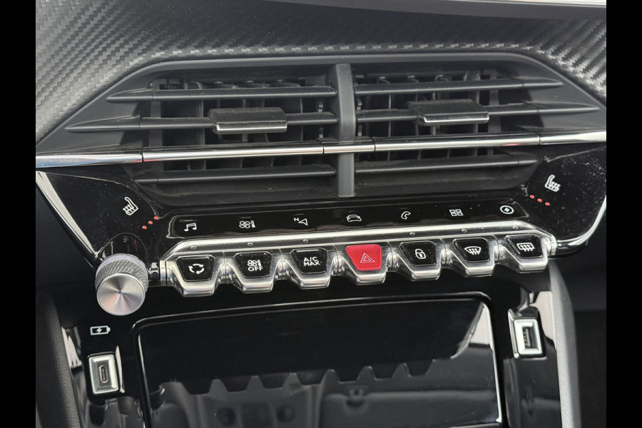 Peugeot e-208 EV Allure 50kWh Pano-dak Adaptieve Cruise Control 360°Camera Navi Ecc Stoelverwarming Apple Carplay Android Auto DAB+ Lane Assist Keyless Led Pdc 1e Eigenaar 100% Dealeronderhouden Origineel Nederlandse Auto