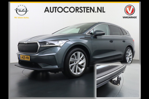 Škoda ENYAQ iV 80 SOH 94% Pano-dak Trekhaak W-pomp Adaptieve Cruise Control Camera Apple Carplay Android Auto Navi Ecc Pdc Stuur+Stoelverwarming Lmv 20" Mirrorlink DAB Led Matrix Elek.Achterklep Ecc-Achter Zeer complete Enyaq!