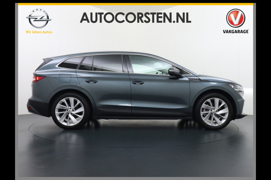 Škoda ENYAQ iV 80 SOH 94% Pano-dak Trekhaak W-pomp Adaptieve Cruise Control Camera Apple Carplay Android Auto Navi Ecc Pdc Stuur+Stoelverwarming Lmv 20" Mirrorlink DAB Led Matrix Elek.Achterklep Ecc-Achter Zeer complete Enyaq!