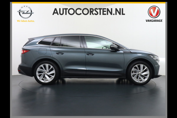 Škoda ENYAQ iV 80 SOH 94% Pano-dak Trekhaak W-pomp Adaptieve Cruise Control Camera Apple Carplay Android Auto Navi Ecc Pdc Stuur+Stoelverwarming Lmv 20" Mirrorlink DAB Led Matrix Elek.Achterklep Ecc-Achter Zeer complete Enyaq!