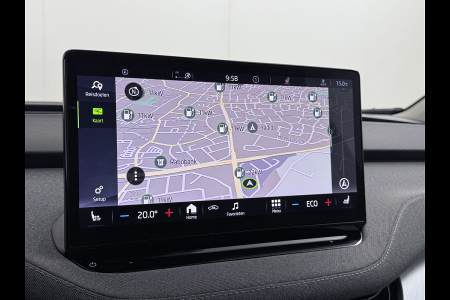 Škoda ENYAQ iV 80 SOH 94% Pano-dak Trekhaak W-pomp Adaptieve Cruise Control Camera Apple Carplay Android Auto Navi Ecc Pdc Stuur+Stoelverwarming Lmv 20" Mirrorlink DAB Led Matrix Elek.Achterklep Ecc-Achter Zeer complete Enyaq!