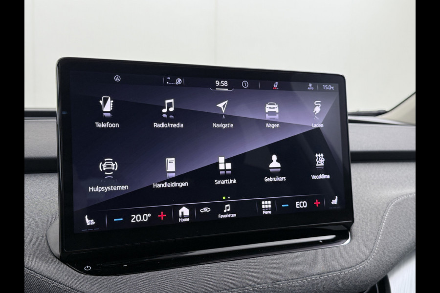 Škoda ENYAQ iV 80 SOH 94% Pano-dak Trekhaak W-pomp Adaptieve Cruise Control Camera Apple Carplay Android Auto Navi Ecc Pdc Stuur+Stoelverwarming Lmv 20" Mirrorlink DAB Led Matrix Elek.Achterklep Ecc-Achter Zeer complete Enyaq!