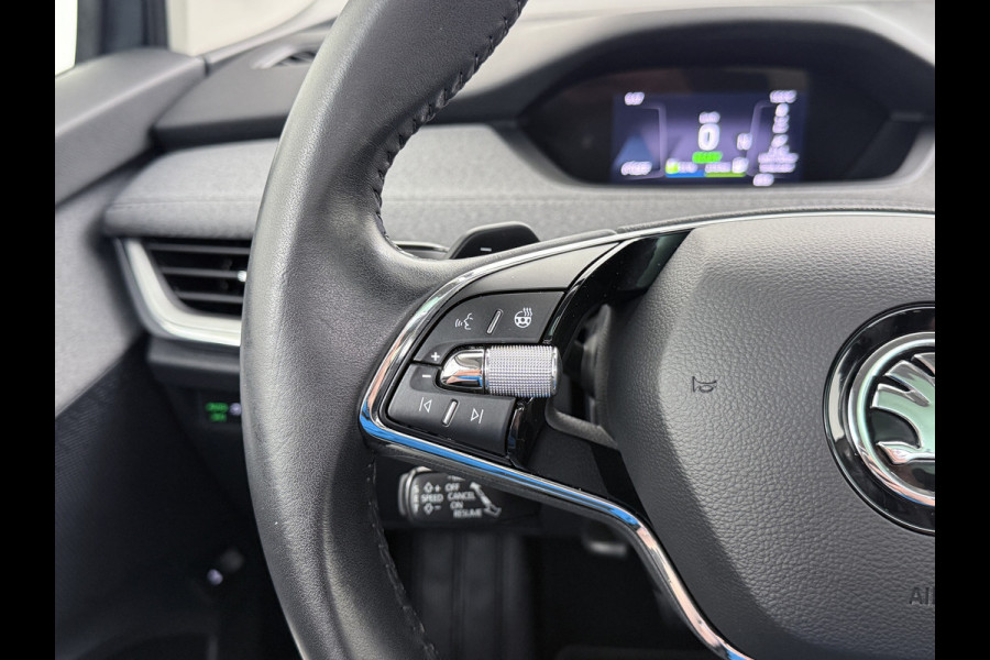 Škoda ENYAQ iV 80 SOH 94% Pano-dak Trekhaak W-pomp Adaptieve Cruise Control Camera Apple Carplay Android Auto Navi Ecc Pdc Stuur+Stoelverwarming Lmv 20" Mirrorlink DAB Led Matrix Elek.Achterklep Ecc-Achter Zeer complete Enyaq!