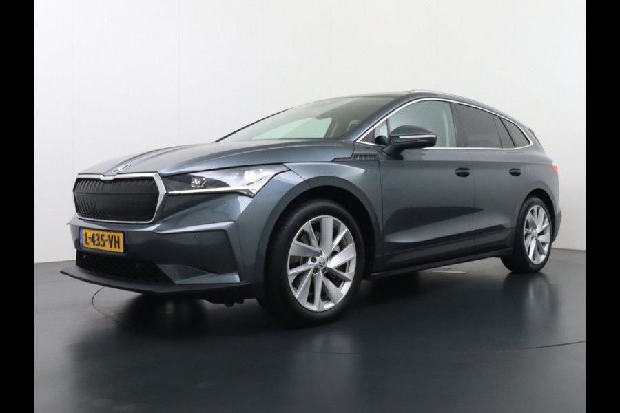 Škoda ENYAQ iV 80 SOH 94% Pano-dak Trekhaak W-pomp Adaptieve Cruise Control Camera Apple Carplay Android Auto Navi Ecc Pdc Stuur+Stoelverwarming Lmv 20" Mirrorlink DAB Led Matrix Elek.Achterklep Ecc-Achter Zeer complete Enyaq!