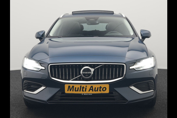 Volvo V60 T6 AWD Plus Bright Plug In Hybrid 350pk Dealer O.H PHEV | Trekhaak Af Fabriek | Panodak | 360 Camera | Adaptive Cruise | Lederen Sportstoelen Memory & Verwarmd | Google Assistent | Apple Carplay | Virtual | Keyless | Blis | Stuur Verwarmd |