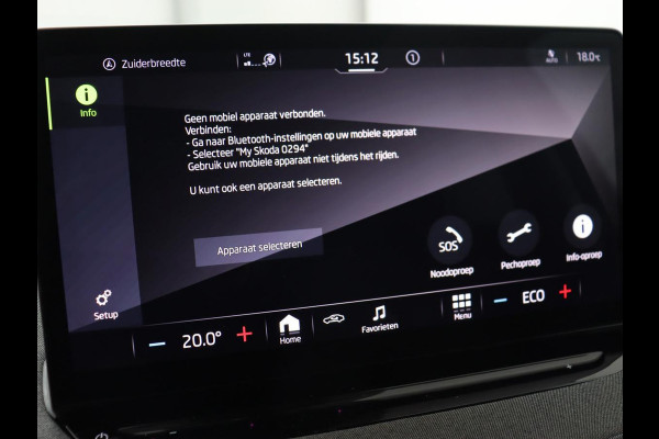 Škoda ENYAQ iV 60 | Trekhaak | Adaptive cruise | Camera | Keyless | Stuurverwarming | Half leder | 19'' | Carplay | Navigatie | Digital Cockpit | Full LED | File Assistent | Parkeerhulp