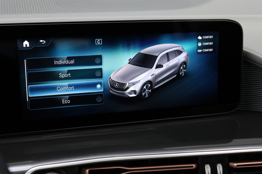 Mercedes-Benz EQC 400 4MATIC Premium+ AMG Line 80 kWh | 30.500,- ex BTW | Schuifdak | Distronic+ | Burmester | Memory | Parfumering | Keyless Go | Surround Camera | HUD | Multibeam LED |