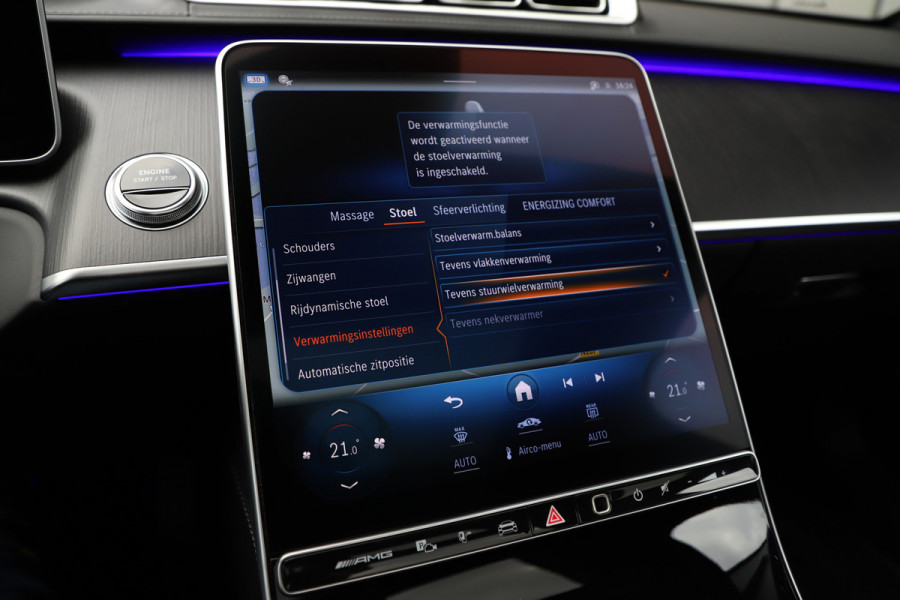 Mercedes-Benz S-Klasse AMG 63 S E Performance Lang | 802PK | Entertainment | Carbon | Burmester High-end | Massage | Head-up | 4W-Sturing | Stuurverw. Mercedes-Benz S-Klasse AMG 63 S E Performance Lang | 802PK | Entertainment | Carbon | Burmester High-end | Massage | Head-up | 4W-Sturing | Stuurverw.