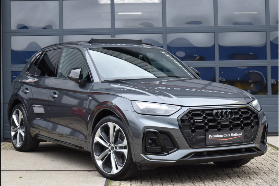 Audi Q5 50 TFSI e S-Line 299 Pk Black Ed RS-Stoel Rood Stiksel Pano Luchtvering Keyless 360 Camera 21 Inch