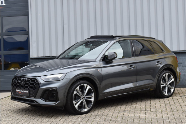 Audi Q5 50 TFSI e S-Line 299 Pk Black Ed RS-Stoel Rood Stiksel Pano Luchtvering Keyless 360 Camera 21 Inch