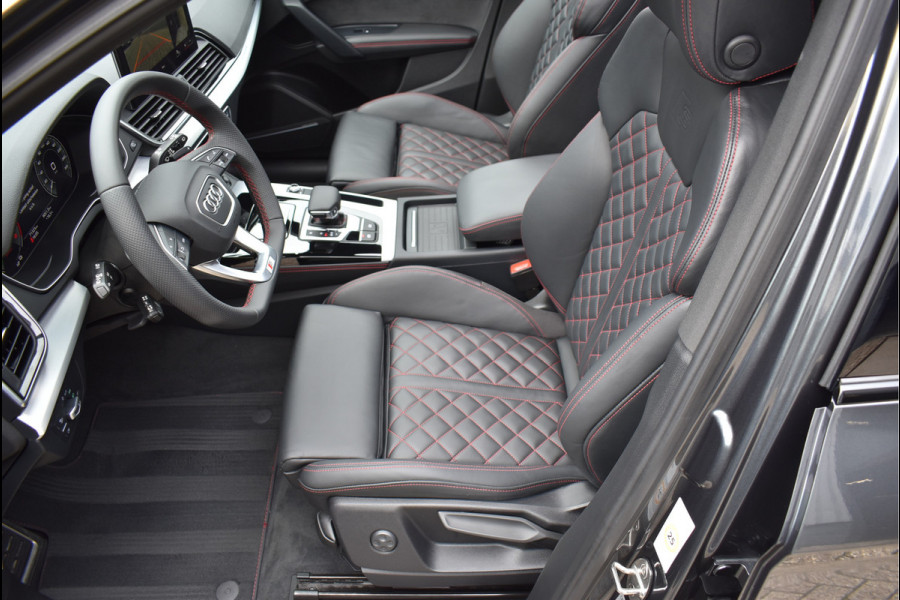 Audi Q5 50 TFSI e S-Line 299 Pk Black Ed RS-Stoel Rood Stiksel Pano Luchtvering Keyless 360 Camera 21 Inch