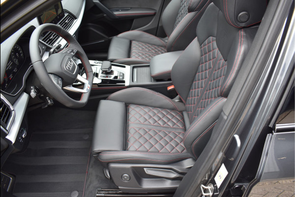 Audi Q5 50 TFSI e S-Line 299 Pk Black Ed RS-Stoel Rood Stiksel Pano Luchtvering Keyless 360 Camera 21 Inch