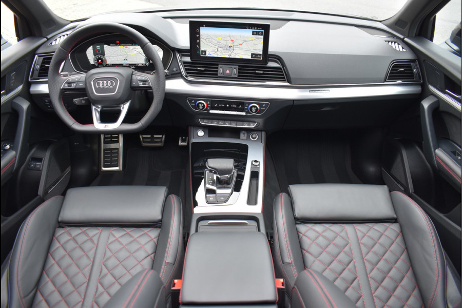 Audi Q5 50 TFSI e S-Line 299 Pk Black Ed RS-Stoel Rood Stiksel Pano Luchtvering Keyless 360 Camera 21 Inch