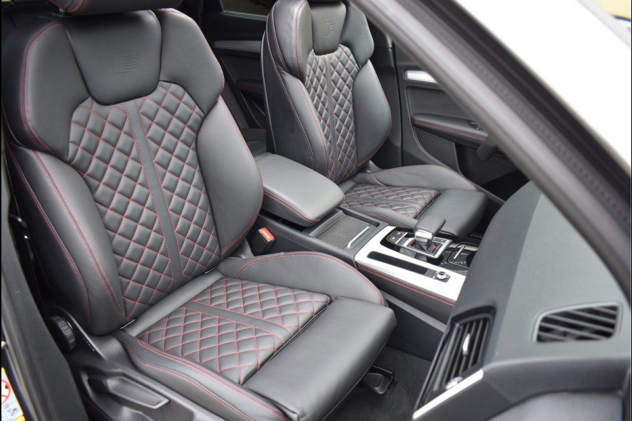 Audi Q5 50 TFSI e S-Line 299 Pk Black Ed RS-Stoel Rood Stiksel Pano Luchtvering Keyless 360 Camera 21 Inch