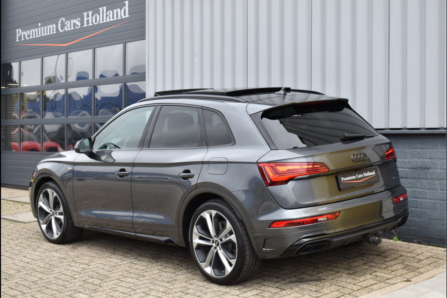 Audi Q5 50 TFSI e S-Line 299 Pk Black Ed RS-Stoel Rood Stiksel Pano Luchtvering Keyless 360 Camera 21 Inch