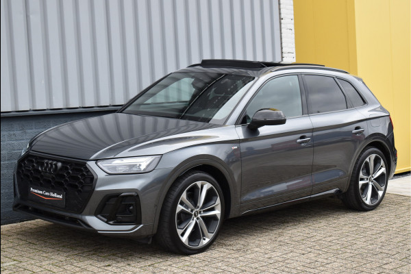 Audi Q5 50 TFSI e S-Line 299 Pk Black Ed RS-Stoel Rood Stiksel Pano Luchtvering Keyless 360 Camera 21 Inch