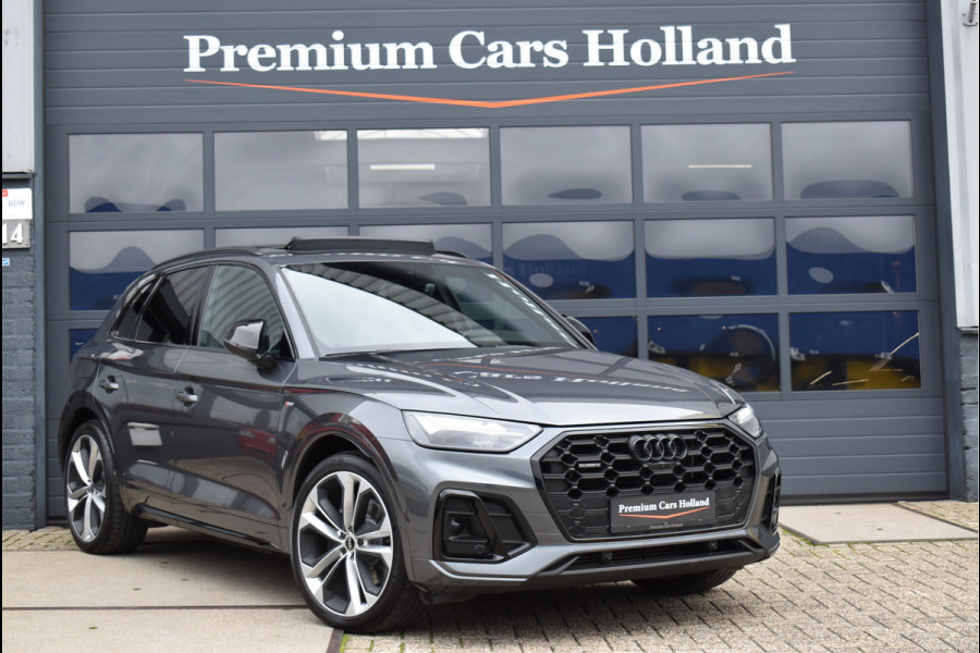 Audi Q5 50 TFSI e S-Line 299 Pk Black Ed RS-Stoel Rood Stiksel Pano Luchtvering Keyless 360 Camera 21 Inch