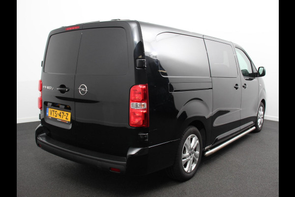 Opel Vivaro-e L3 75 kWh Automaat 6-Persoons Dubbele Cabine Lang | Navigatie | Airco | 2 x Schuifdeur | Lichtmetalen velgen| Cruise Control | Side Bars | Bumpers in kleur