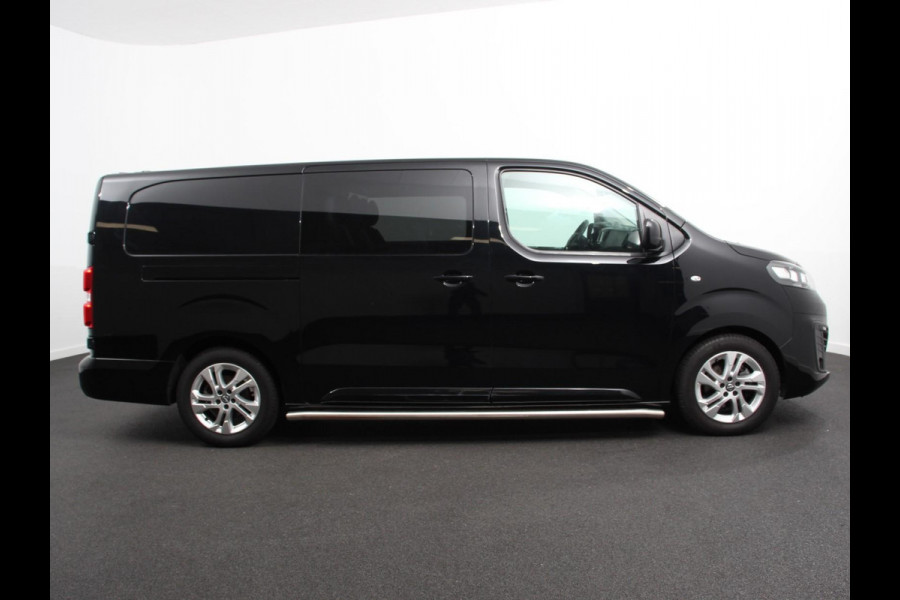 Opel Vivaro-e L3 75 kWh Automaat 6-Persoons Dubbele Cabine Lang | Navigatie | Airco | 2 x Schuifdeur | Lichtmetalen velgen| Cruise Control | Side Bars | Bumpers in kleur