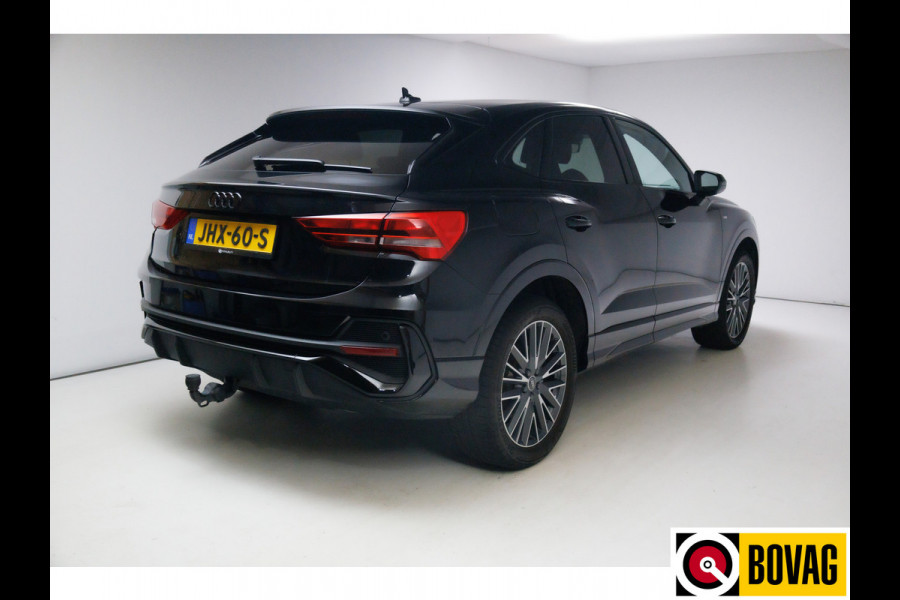 Audi Q3 Sportback 45 TFSI e S Edition 245 PK | 2x Sline | Panoramadak | Trekhaak elec. | Sonos audio | Navigatie, Cruise, PDC V+ A, App. connect.