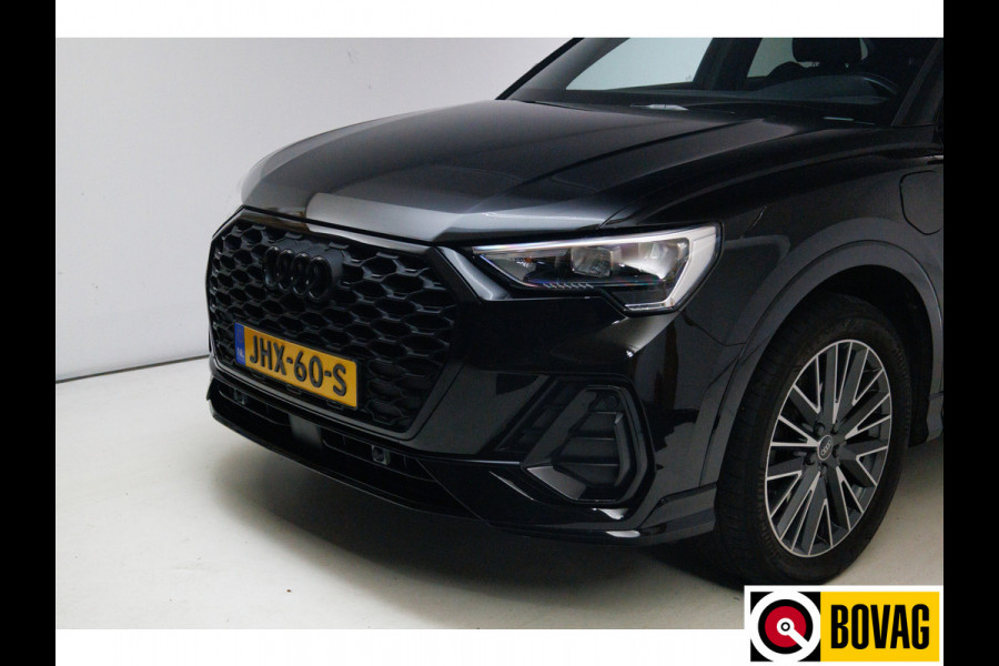 Audi Q3 Sportback 45 TFSI e S Edition 245 PK | 2x Sline | Panoramadak | Trekhaak elec. | Sonos audio | Navigatie, Cruise, PDC V+ A, App. connect.