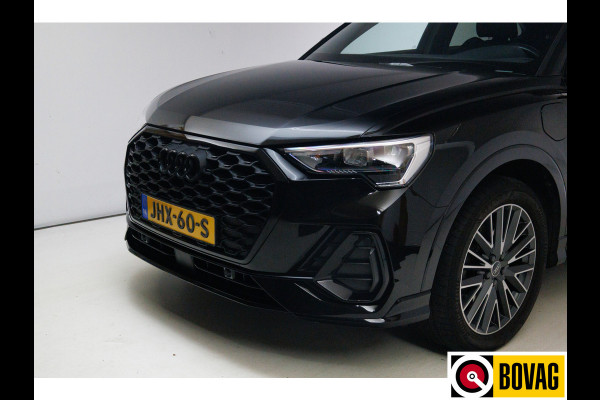 Audi Q3 Sportback 45 TFSI e S Edition 245 PK | 2x Sline | Panoramadak | Trekhaak elec. | Sonos audio | Navigatie, Cruise, PDC V+ A, App. connect.