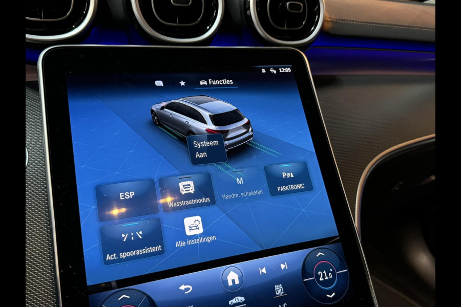 Mercedes-Benz C-Klasse Estate 300 e AMG Line Garantie Trekhaak Massage Pano Ambient 360 Blindspot Elek Achterklep StoelVW Rijklaar Mercedes-Benz C-Klasse Estate 300 e AMG Line Garantie Trekhaak Massage Pano Ambient 360 Blindspot Elek Achterklep StoelVW Rijklaar