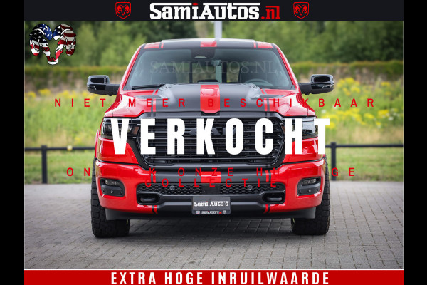 Dodge Ram 1500 Night Premium | RED DEVIL | Full Option | De Meest Luxe Pick-Up in zijn Klasse | Comfortabele Dubbele Cabine met Royale 5 Zitplaatsen | BPM vrij | Nu Leverbaar uit Voorraad | Voorraad Nr 2226 - 4993