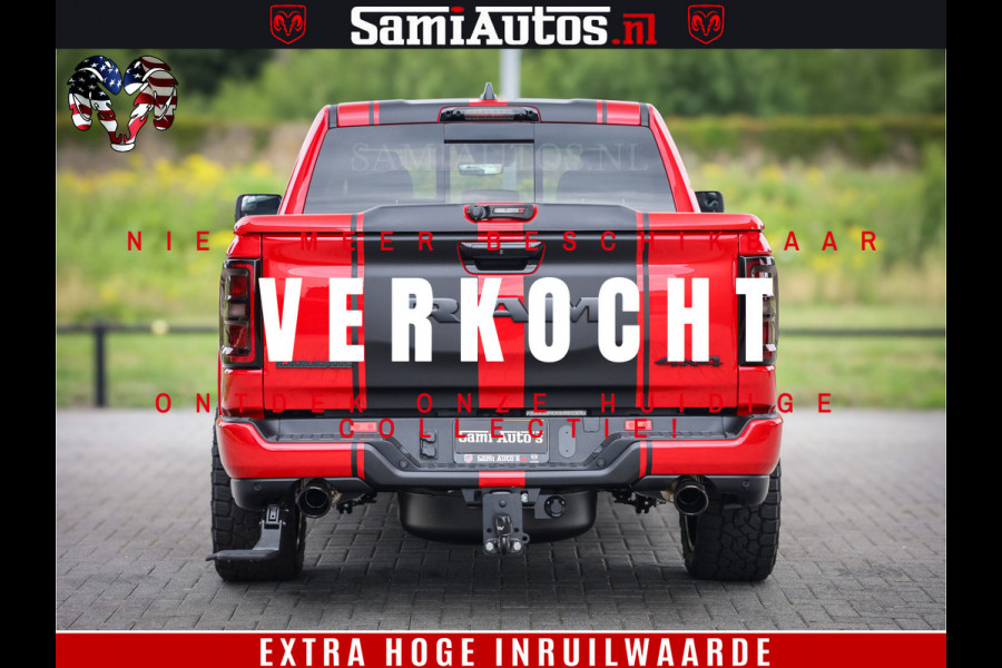 Dodge Ram 1500 Night Premium | RED DEVIL | Full Option | De Meest Luxe Pick-Up in zijn Klasse | Comfortabele Dubbele Cabine met Royale 5 Zitplaatsen | BPM vrij | Nu Leverbaar uit Voorraad | Voorraad Nr 2226 - 4993
