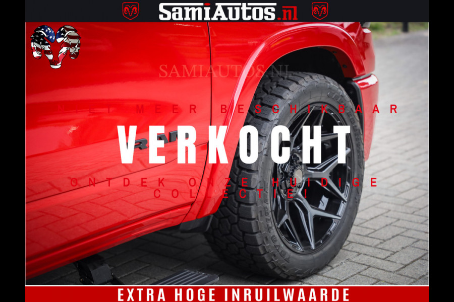 Dodge Ram 1500 Night Premium | RED DEVIL | Full Option | De Meest Luxe Pick-Up in zijn Klasse | Comfortabele Dubbele Cabine met Royale 5 Zitplaatsen | BPM vrij | Nu Leverbaar uit Voorraad | Voorraad Nr 2226 - 4993