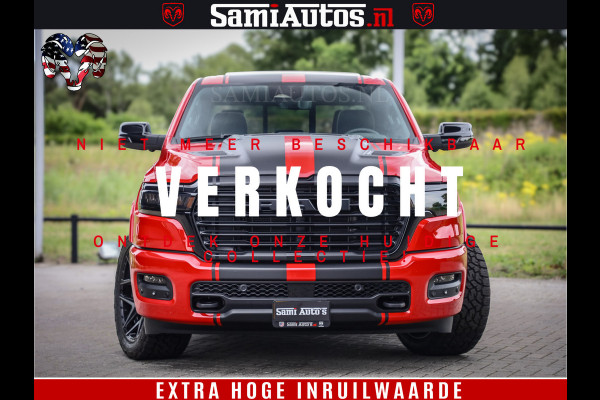 Dodge Ram 1500 Night Premium | RED DEVIL | Full Option | De Meest Luxe Pick-Up in zijn Klasse | Comfortabele Dubbele Cabine met Royale 5 Zitplaatsen | BPM vrij | Nu Leverbaar uit Voorraad | Voorraad Nr 2226 - 4993