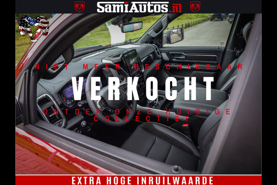 Dodge Ram 1500 Night Premium | RED DEVIL | Full Option | De Meest Luxe Pick-Up in zijn Klasse | Comfortabele Dubbele Cabine met Royale 5 Zitplaatsen | BPM vrij | Nu Leverbaar uit Voorraad | Voorraad Nr 2226 - 4993