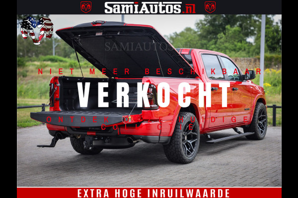 Dodge Ram 1500 Night Premium | RED DEVIL | Full Option | De Meest Luxe Pick-Up in zijn Klasse | Comfortabele Dubbele Cabine met Royale 5 Zitplaatsen | BPM vrij | Nu Leverbaar uit Voorraad | Voorraad Nr 2226 - 4993