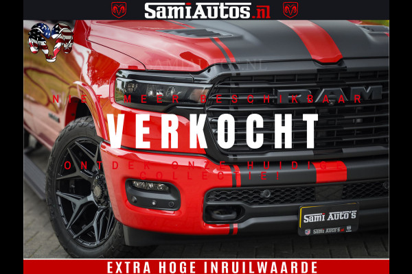 Dodge Ram 1500 Night Premium | RED DEVIL | Full Option | De Meest Luxe Pick-Up in zijn Klasse | Comfortabele Dubbele Cabine met Royale 5 Zitplaatsen | BPM vrij | Nu Leverbaar uit Voorraad | Voorraad Nr 2226 - 4993