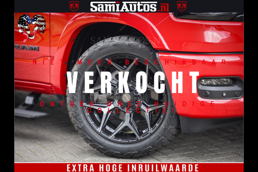 Dodge Ram 1500 Night Premium | RED DEVIL | Full Option | De Meest Luxe Pick-Up in zijn Klasse | Comfortabele Dubbele Cabine met Royale 5 Zitplaatsen | BPM vrij | Nu Leverbaar uit Voorraad | Voorraad Nr 2226 - 4993