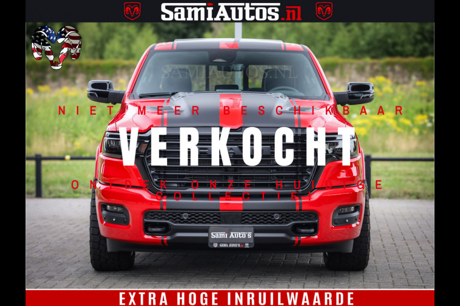 Dodge Ram 1500 Night Premium | RED DEVIL | Full Option | De Meest Luxe Pick-Up in zijn Klasse | Comfortabele Dubbele Cabine met Royale 5 Zitplaatsen | BPM vrij | Nu Leverbaar uit Voorraad | Voorraad Nr 2226 - 4993